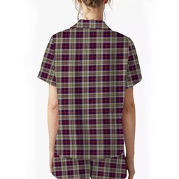 ScotsTee Shop Scottish Walker Dress Women's Short Sleeve Short Set Tartan Pyjama Set
