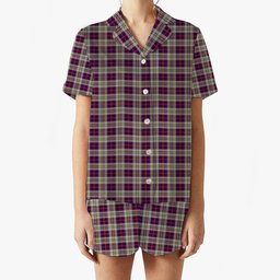 ScotsTee Shop Scottish Walker Dress Women's Short Sleeve Short Set Tartan Pyjama Set