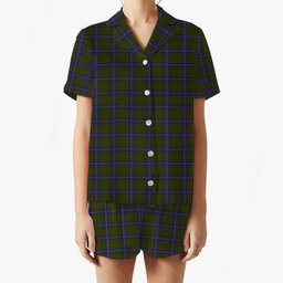ScotsTee Shop Scottish MacMillan Hunting Modern Women's Short Sleeve Short Set Tartan Pyjama Set