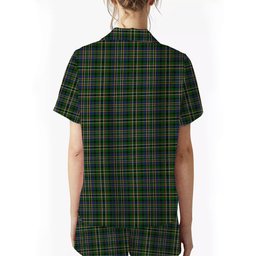 ScotsTee Shop Scottish Scott Green Women's Short Sleeve Short Set Tartan Pyjama Set