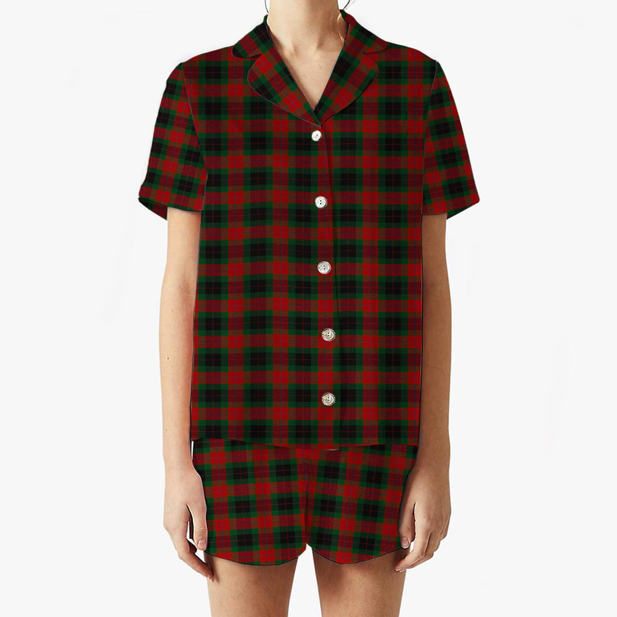 ScotsTee Shop Scottish Skene of Cromar Women's Short Sleeve Short Set Tartan Pyjama Set