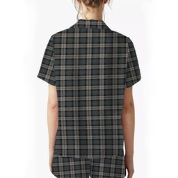 ScotsTee Shop Scottish McCandlish Dress Grey Women's Short Sleeve Short Set Tartan Pyjama Set