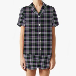 ScotsTee Shop Scottish Malcolm Dress Lochcarron 2005 Women's Short Sleeve Short Set Tartan Pyjama Set