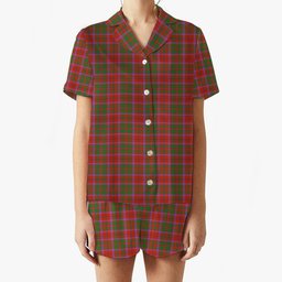 ScotsTee Shop Scottish Shaw of Tordarroch Ancient Women's Short Sleeve Short Set Tartan Pyjama Set