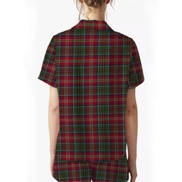 ScotsTee Shop Scottish MacCulloch Ancient Women's Short Sleeve Short Set Tartan Pyjama Set