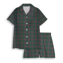 ScotsTee Shop Scottish McFarland Hunting Ancient Women's Short Sleeve Short Set Tartan Pyjama Set
