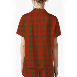 ScotsTee Shop Scottish McDonald of Sleat Ancient Women's Short Sleeve Short Set Tartan Pyjama Set