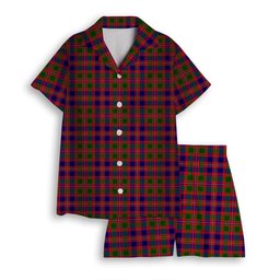 ScotsTee Shop Scottish McIntyre Modern Women's Short Sleeve Short Set Tartan Pyjama Set