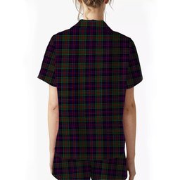 ScotsTee Shop Scottish MacDonald of Clanranald Women's Short Sleeve Short Set Tartan Pyjama Set