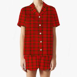 ScotsTee Shop Scottish MacDonnell of Keppoch Modern SC Women's Short Sleeve Short Set Tartan Pyjama Set