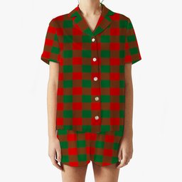 ScotsTee Shop Scottish Moncrieffe SC Women's Short Sleeve Short Set Tartan Pyjama Set