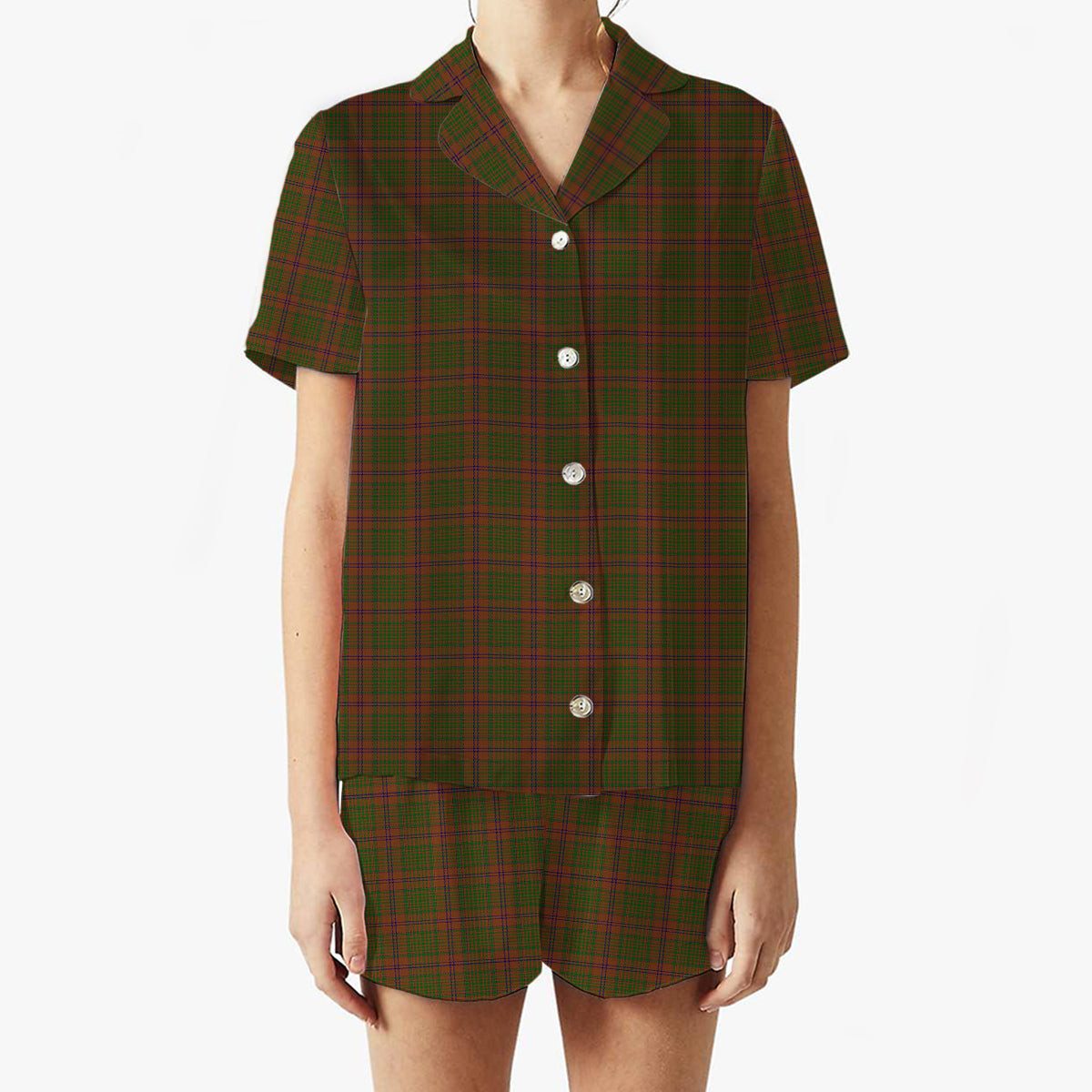 ScotsTee Shop Scottish McGillivray Hunting Women's Short Sleeve Short Set Tartan Pyjama Set