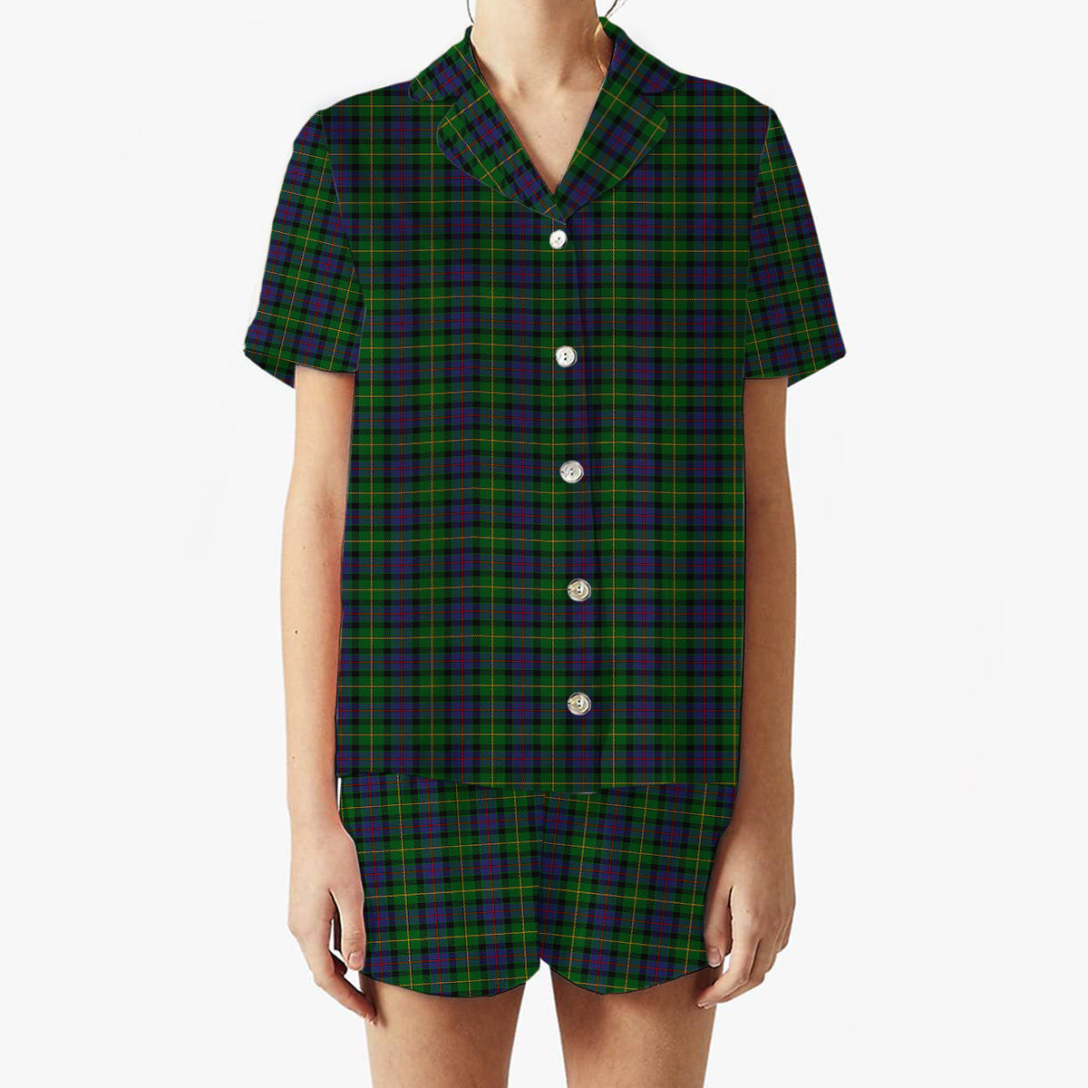 ScotsTee Shop Scottish Tait 1 Women's Short Sleeve Short Set Tartan Pyjama Set