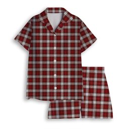 ScotsTee Shop Scottish McPhee Dress Ancient Women's Short Sleeve Short Set Tartan Pyjama Set