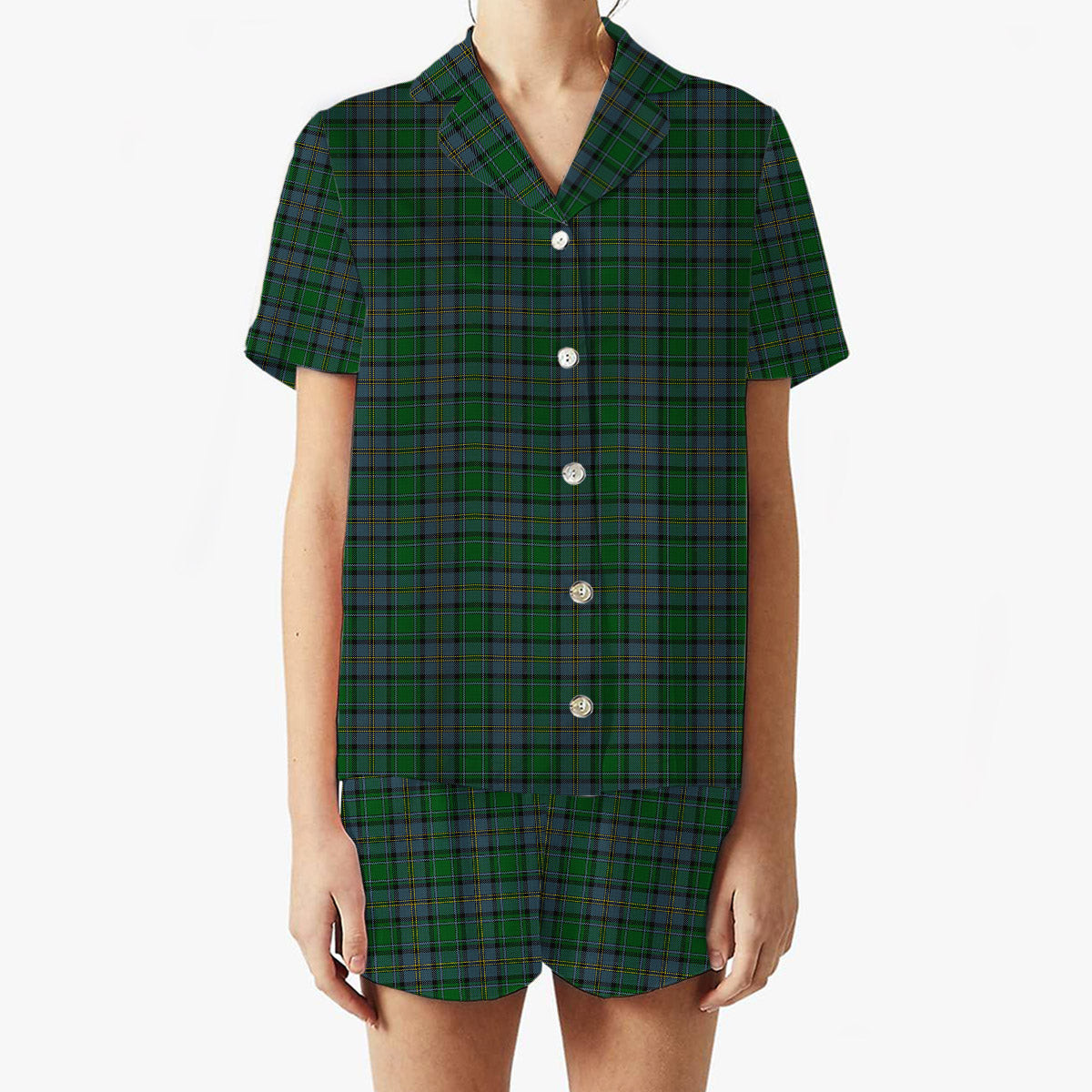 ScotsTee Shop Scottish Hope Vere Women's Short Sleeve Short Set Tartan Pyjama Set