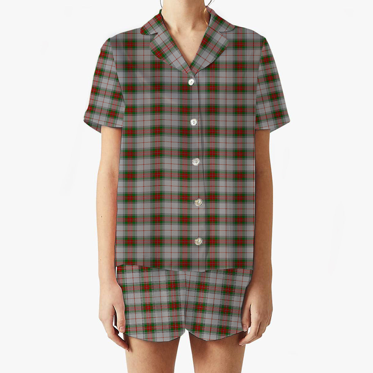 ScotsTee Shop Scottish Stewart Royal VS Women's Short Sleeve Short Set Tartan Pyjama Set