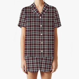 ScotsTee Shop Scottish Little Dress Ancient Women's Short Sleeve Short Set Tartan Pyjama Set