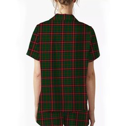ScotsTee Shop Scottish King George VI Women's Short Sleeve Short Set Tartan Pyjama Set