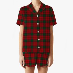 ScotsTee Shop Scottish Lindsay 3 Women's Short Sleeve Short Set Tartan Pyjama Set