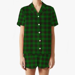 ScotsTee Shop Scottish Halkett Women's Short Sleeve Short Set Tartan Pyjama Set