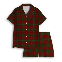 ScotsTee Shop Scottish McAuley Women's Short Sleeve Short Set Tartan Pyjama Set