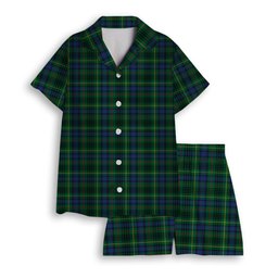 ScotsTee Shop Scottish Stewart Hunting Modern SC Women's Short Sleeve Short Set Tartan Pyjama Set