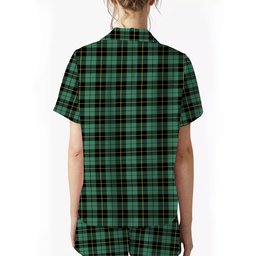 ScotsTee Shop Scottish Wallace Hunting Ancient Women's Short Sleeve Short Set Tartan Pyjama Set