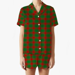 ScotsTee Shop Scottish Middleton Modern Women's Short Sleeve Short Set Tartan Pyjama Set