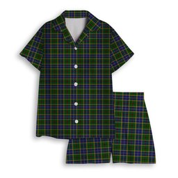 ScotsTee Shop Scottish Turnbull of Thornton Women's Short Sleeve Short Set Tartan Pyjama Set