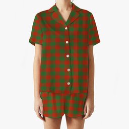 ScotsTee Shop Scottish Moncreiffe Ancient Women's Short Sleeve Short Set Tartan Pyjama Set