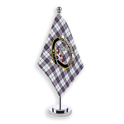 ScotsTee Shop Scottish Alexander of Menstry Dress Ancient Crest Tartan Desk Flag Plaid Table Flag