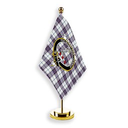ScotsTee Shop Scottish Alexander of Menstry Dress Ancient Crest Tartan Desk Flag Plaid Table Flag