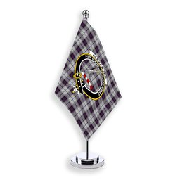 ScotsTee Shop Scottish Alexander of Menstry Dress Crest Tartan Desk Flag Plaid Table Flag