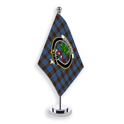 ScotsTee Shop Scottish Anderson Coulson Bonner 2 Crest Tartan Desk Flag Plaid Table Flag