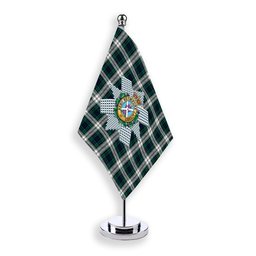 ScotsTee Shop Scottish Black Watch Dress Modern Crest Tartan Desk Flag Plaid Table Flag