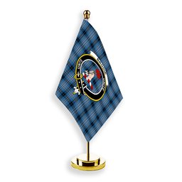 ScotsTee Shop Scottish Brodie Countryfare Ancient Crest Tartan Desk Flag Plaid Table Flag
