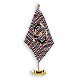 ScotsTee Shop Scottish Bell Border (Bell Southern Bell) Ancient Crest Tartan Desk Flag Plaid Table Flag