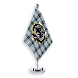 ScotsTee Shop Scottish Baxter of Balgavies Ancient Crest Tartan Desk Flag Plaid Table Flag