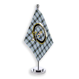 ScotsTee Shop Scottish Bell of the Borders Ancient Crest Tartan Desk Flag Plaid Table Flag