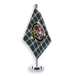 ScotsTee Shop Scottish Cockburn of Ormiston Dress Crest Tartan Desk Flag Plaid Table Flag