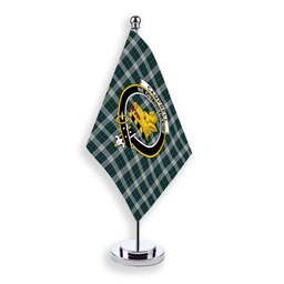 ScotsTee Shop Scottish Campbell Dress 1 Crest Tartan Desk Flag Plaid Table Flag