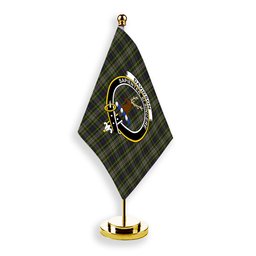 ScotsTee Shop Scottish Davidson Tulloch Dress Crest Tartan Desk Flag Plaid Table Flag