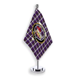 ScotsTee Shop Scottish Donald Dress Modern Crest Tartan Desk Flag Plaid Table Flag