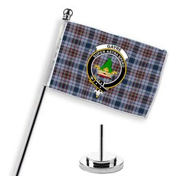 ScotsTee Shop Scottish Gayre Hunting Modern Crest Tartan Desk Flag Plaid Table Flag