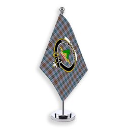 ScotsTee Shop Scottish Gayre Hunting Ancient Crest Tartan Desk Flag Plaid Table Flag