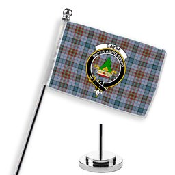 ScotsTee Shop Scottish Gayre Hunting Ancient Crest Tartan Desk Flag Plaid Table Flag