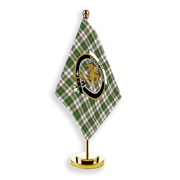 ScotsTee Shop Scottish Hay Dress Ancient Crest Tartan Desk Flag Plaid Table Flag
