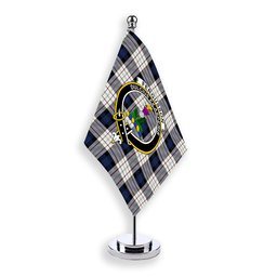 ScotsTee Shop Scottish Fergusson Dress Crest Tartan Desk Flag Plaid Table Flag