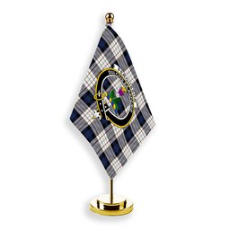 ScotsTee Shop Scottish Fergusson Dress Crest Tartan Desk Flag Plaid Table Flag
