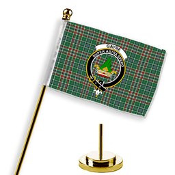 ScotsTee Shop Scottish Gayre Dress Ancient Crest Tartan Desk Flag Plaid Table Flag